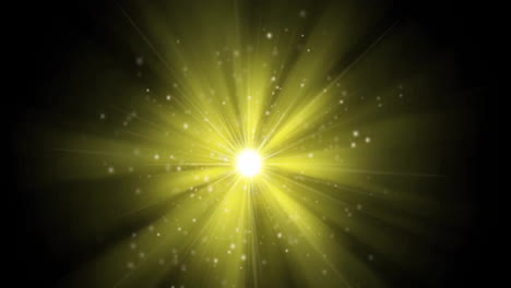 Animation-of-yellow-light-spot-on-black-background