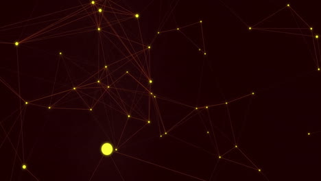 Animation-Eines-Leuchtenden-Netzwerks-Von-Verbindungen-Auf-Dunklem-Hintergrund