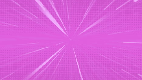 Animation-of-glowing-light-trails-moving-on-pink-background