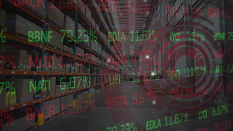 Animation-of-financial-data-processing-over-warehouse