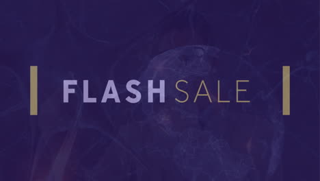 Animation-of-flash-sale-text-over-spinning-globe