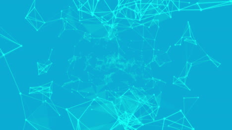 Animation-of-network-of-connections-on-blue-background