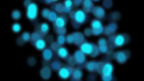 Animation-of-flashing-defocused-blue-light-spots-on-black-background