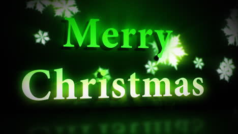 Animación-De-Feliz-Navidad-En-Colores-Verdes