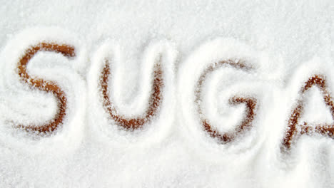 Sugar-written-on-sugar-powder