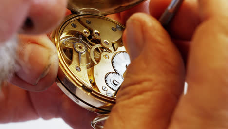 Horologist-repairing-a-pocket-watch
