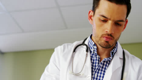 Doctor-checking-a-medical-report