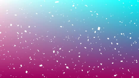 Animation-of-confetti-fallin-on-pink-and-blue-background