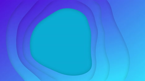 Animation-Von-Blauen-Formen-Mit-Sich-Bewegendem-Kopierraum-Auf-Grünem-Hintergrund