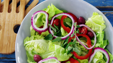 Salad-on-plate