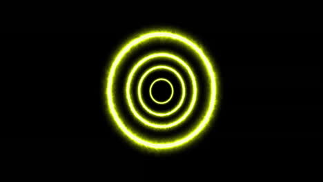 Animation-of-light-circles-moving-on-black-background