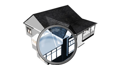 Magnifying-glass-examining-a-house.-Architecture-and-home-ownership