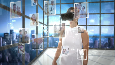 Geschäftsfrau-Mit-Virtual-Reality-Headset