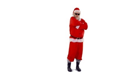 Santa-Claus-Posando-Con-Gafas-De-Sol