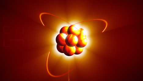 Animation-Eines-Atoms-Mit-Neutronen-Und-Protonen.-Wissenschaftssymbol