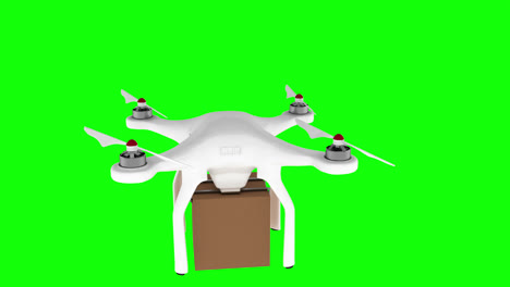Digitally-generated-image-of-drone-carrying-cardboard-box