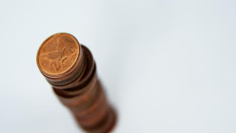 Close-up-of-stack-of-coins