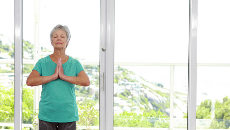 -Ältere-Frau-Praktiziert-Yoga