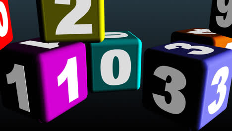 Colorful-cube-toys-with-numbers