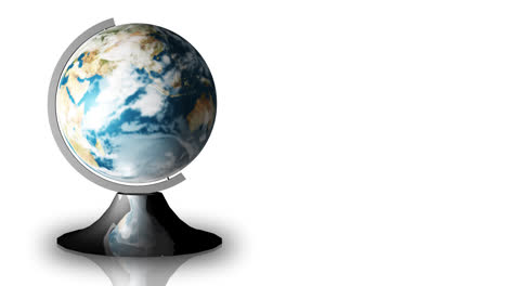 Animation-of-a-turning-globe-and-a-stand