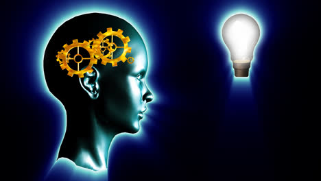 Human-head-with-gears-and-cogs-and-a-lightbulb.-Concept-of-thinking-a-brilliant-idea