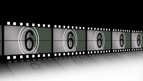 Animation-of-a-film-strip-announcing-a-movie