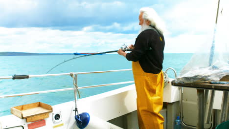 Fisherman-fishing-from-the-boat