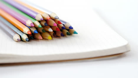 Colored-pencils-kept-on-the-book