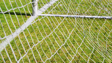Net-goal-post-in-the-field