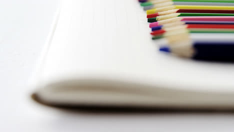 Colored-pencils-kept-on-the-book