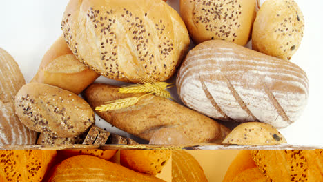 Various-bread-loaves-with-wheat-grains