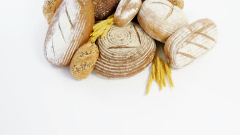 Various-types-of-breads-with-wheat-grains