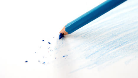 Blue-colored-pencil-with-broken-tip