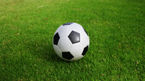 Fußball-Auf-Grünem-Gras
