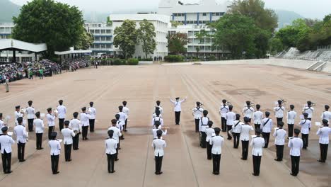 Hong-Kong-Police-marching-band-performs-during-an-open-day-to-celebrate-the-National-Security-Education-Day-at-the-Hong-Kong-Police-College-in-Hong-Kong,-China