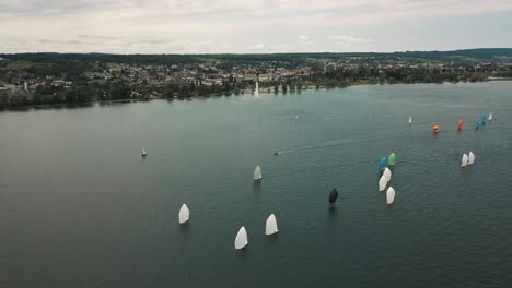 A-sailboat-regatta-on-Lake-Constance-in-Germany