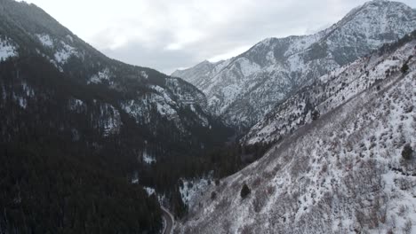 Rugged-Winter-Beauty-of-American-Fork-Canyon-Captured-by-Drone