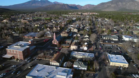 Aerial-View-of-Flagstaff,-Arizona-USA