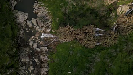 Drohnenaufnahme-Der-Wasserfälle-–-Lamego,-Portugal
