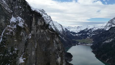 Klöntalersee-Switzerland-famous-lake-and-cliffs---good-for-time-lapse