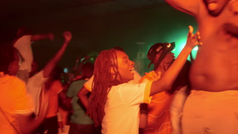 Shirtless-Ivorian-Man-Excitingly-Jumping-And-Celebrating-After-Ivory-Coast-Win,-Africa-Cup-of-Nations-2023,-Abidjan