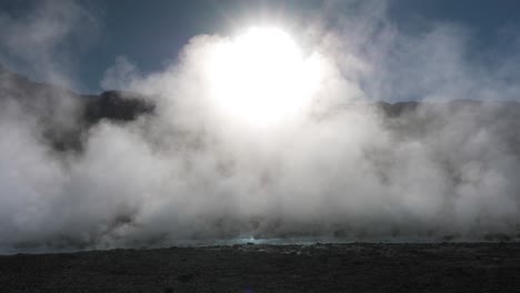 Big-Geyser-Field-and-Hot-River-Releasing-Steam-at-Sunrise-in-the-Desert