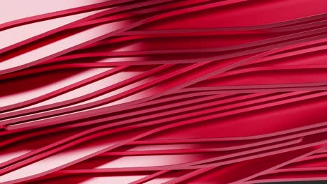 Abstract-background-of-lines-and-shape-waves,-ripples,-marble,-moving-colorful-liquid-paint-in-red