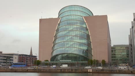 Convention-Centre-Of-Dublin-By-The-River-Liffey-At-Spencer-Dock-In-Dublin,-Ireland