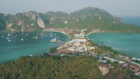 Beautiful-slow-motion-drone-footage-of-the-beaches-on-Phi-Phi-Islands-Thailand