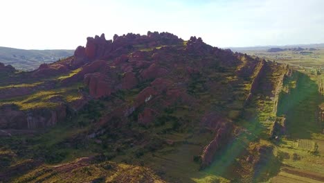 Rock-Formations-at-Mirador-de-Bandurrias-in-Peru-with-Aerial-Drone-Orbital-Shot