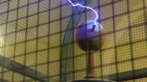 Slow-motion-shot-of-the-Tesla-Coil-at-the-Griffith-Observatory-in-Los-Angeles