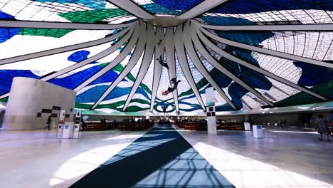 Cúpula-De-La-Famosa-Catedral-De-La-Ciudad-De-Brasilia