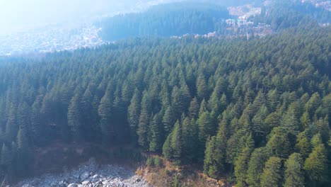 Vista-Aérea-Citi-Del-Paisaje-De-Manali,-Himachal-Pradesh,-India