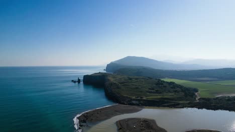 Euboea-Aerial-Stock-Footage-of-Greece's-Coastal-Beauty